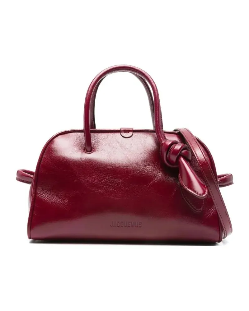 Jacquemus Hobo Bags Le Petit Turismo Leather Handbag rot Rot