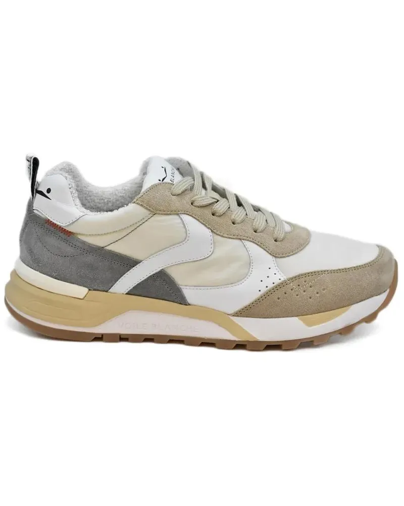 Voile Blanche Low-Top Sneaker Laced-Up Sneakers beige Beige