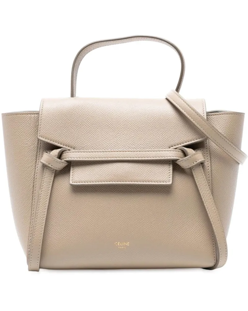 Celine Hobo Bags Nano Grained Calfskin Belt Bag braun Braun