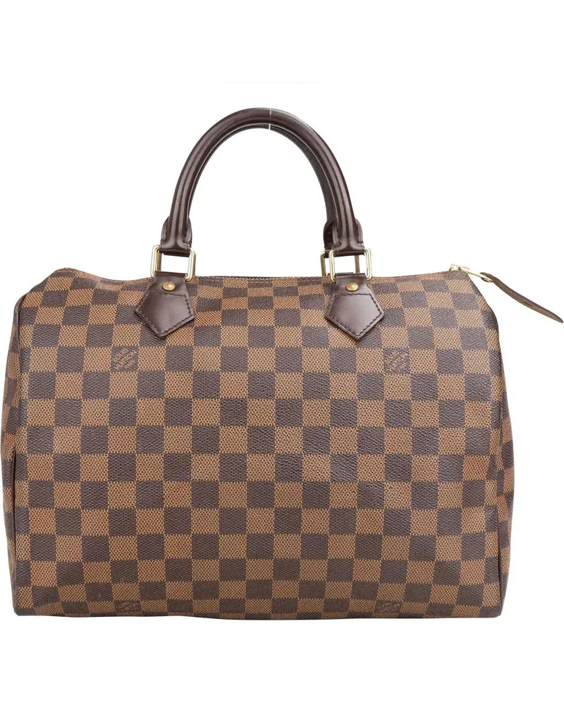 Louis Vuitton Crossbody Bags  Damier Ebene Monogram Speedy 30 Hand bunt Bunt