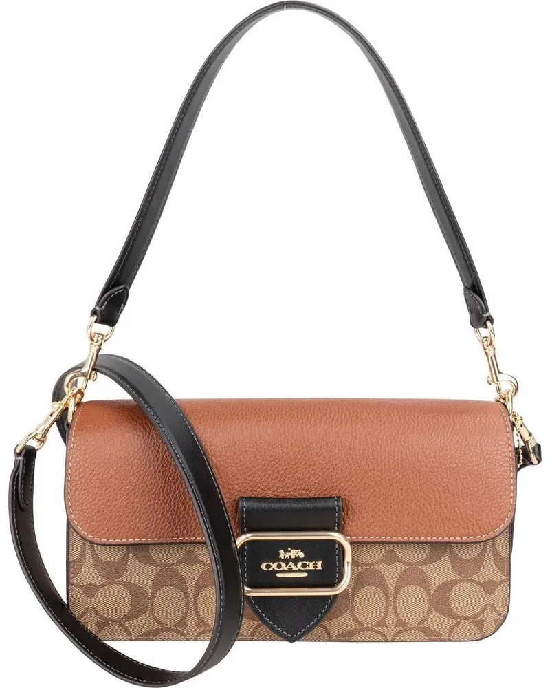 Coach Crossbody Bags  Classic Monogram Colorblock Shoulder Bag braun Braun