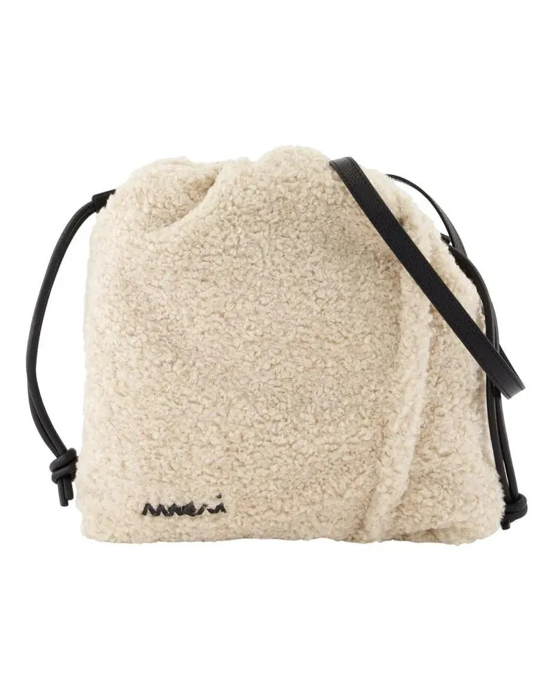Marni Hobo Bags Crossbody - Synthetic - White beige Beige
