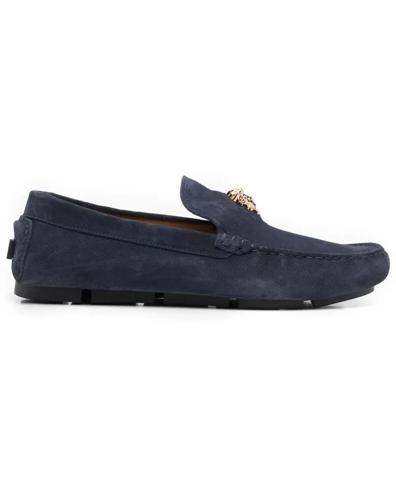 Versace Loafer Flat Shoes Navygold bunt Bunt