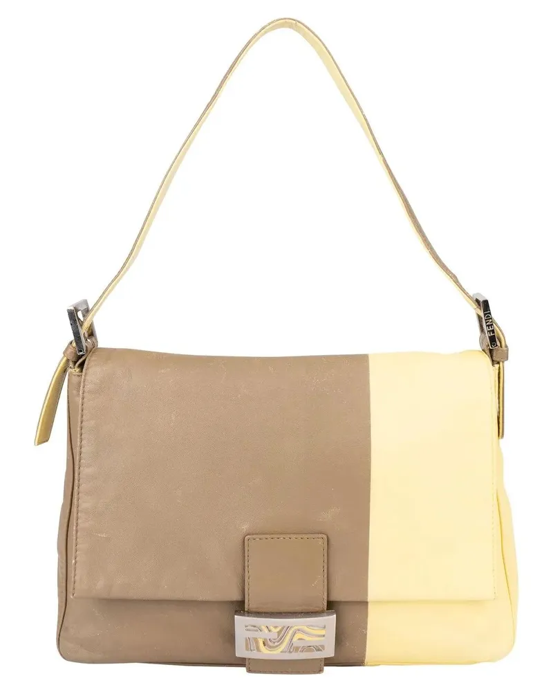Fendi Crossbody Bags  Limited Bicolor Leather Mamma Handbag bunt Bunt