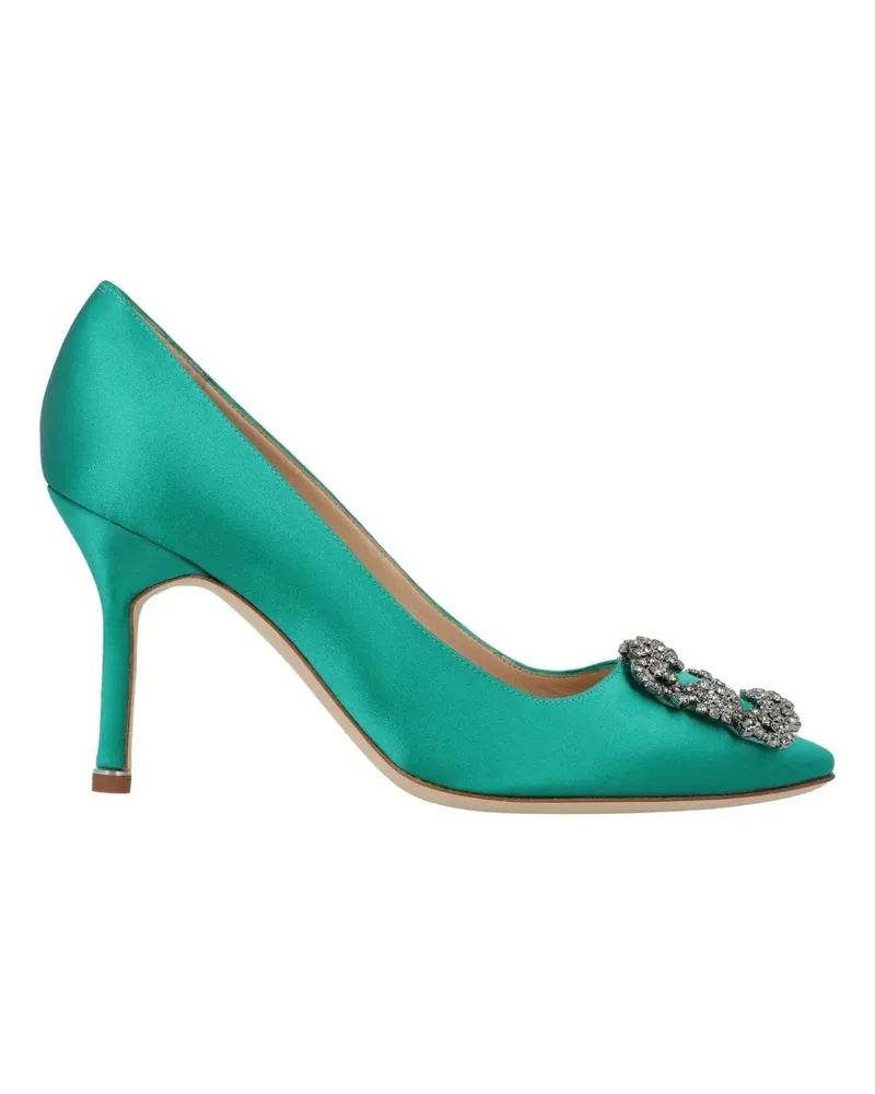 Manolo Blahnik Hohe Schuhe Hangisi 090 Pumps Green grün Grün