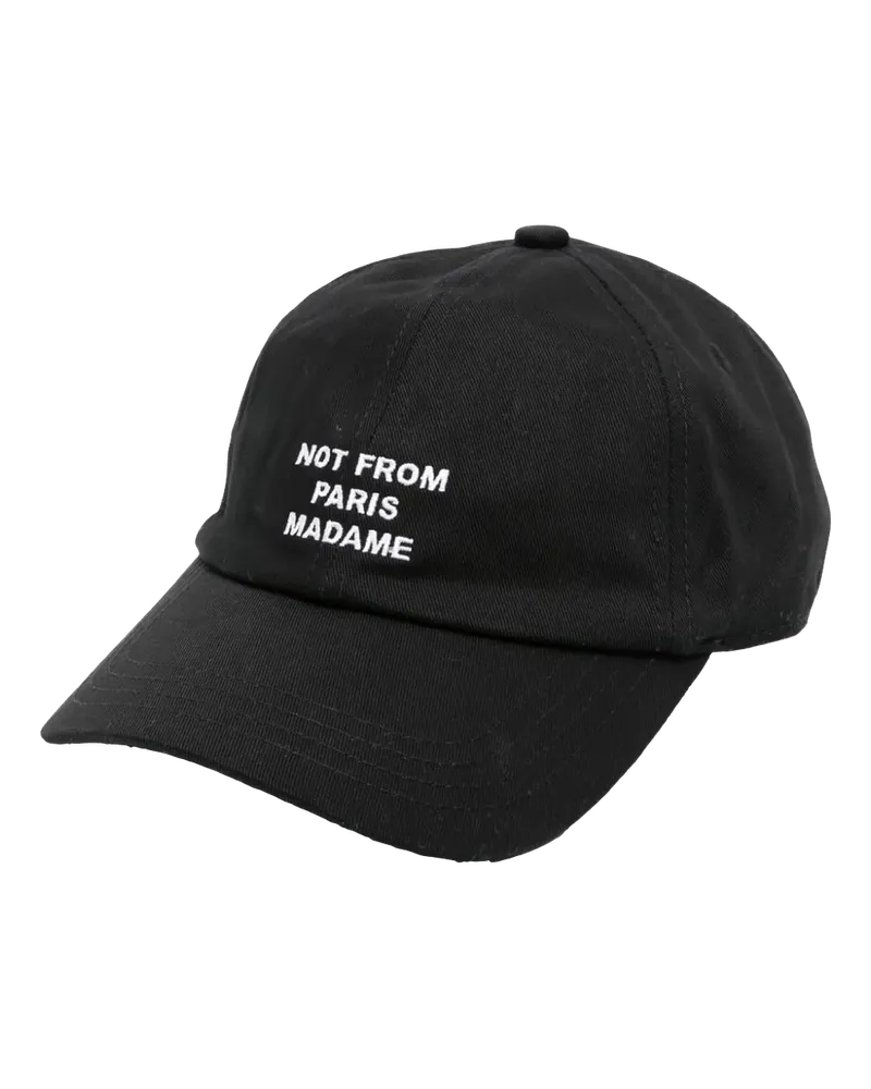 Drôle de Monsieur Caps & Mützen Kappe mit Slogan schwarz Schwarz