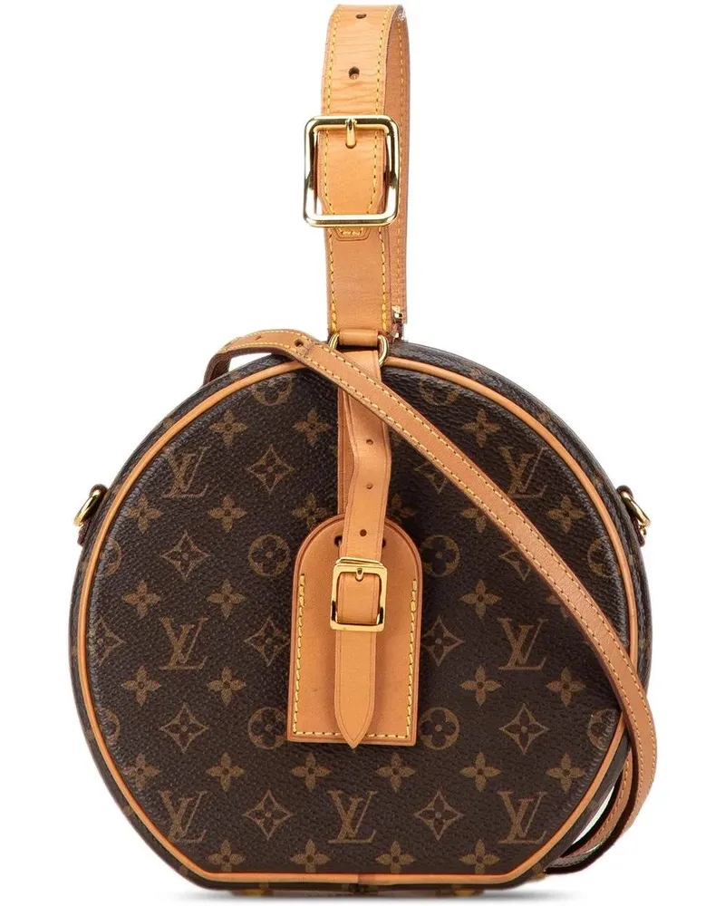 Louis Vuitton Hobo Bags 2018 Monogram Petite Boite Chapeau braun Braun