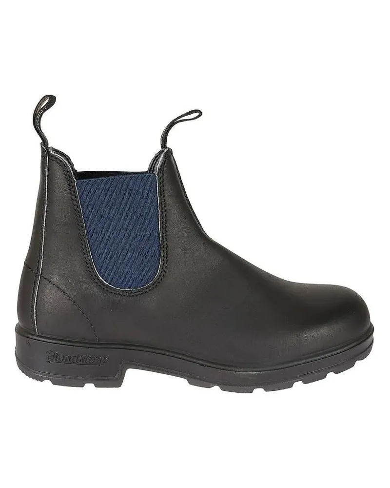 BLUNDSTONE Stiefel Smooth Black Leather Ankle Boots schwarz Schwarz