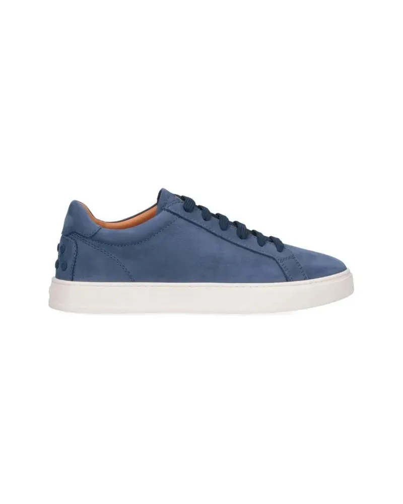 TOD'S Low-Top Sneaker Blue Sneakers With Padded Collar blau Blau