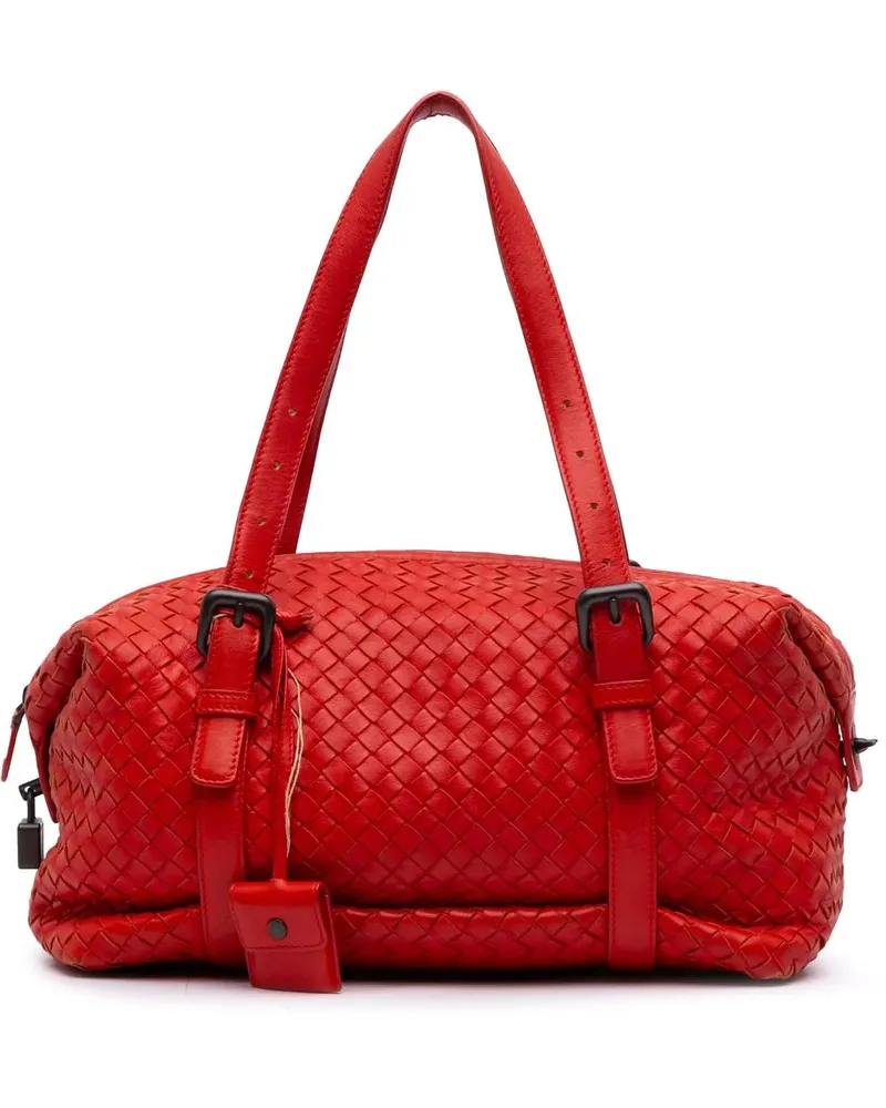 Bottega Veneta Hobo Bags Nappa Intrecciato Montaigne Shoulder Bag rot Rot