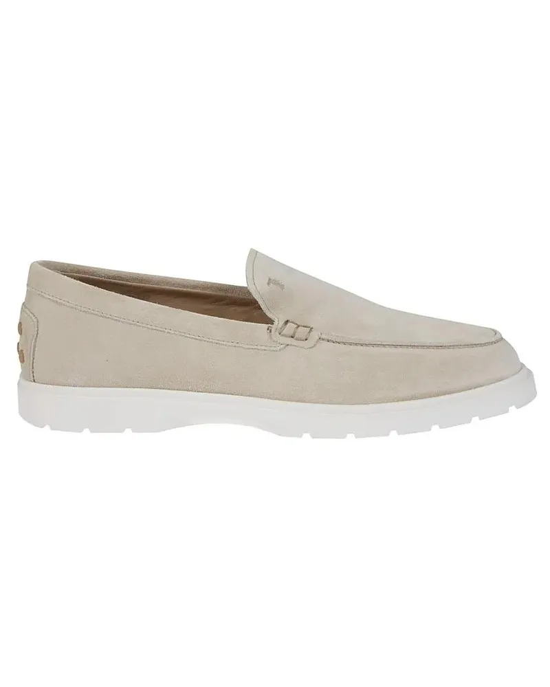 TOD'S Loafer Slip-On Leather Moccasin Shoes With Cushioned Sole beige Beige