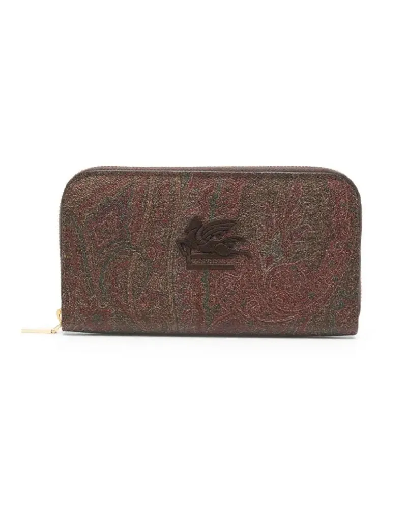 Etro Portemonnaie Wallet Arnica And Leather braun Braun