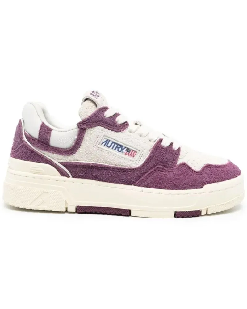 AUTRY Low-Top Sneaker Purple Sneakers With Textured Upper And Sole weiß Weiß