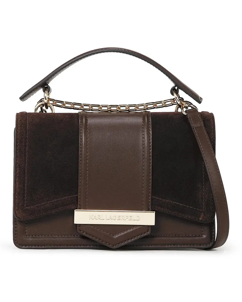 Karl Lagerfeld Hobo Bags K/Nova Wildleder-Schultertasche braun Braun