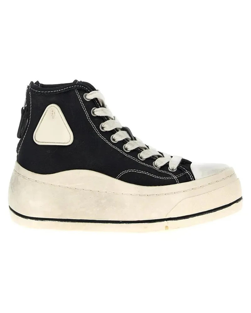 R13 Low-Top Sneaker 'High Top' Sneakers schwarz Schwarz