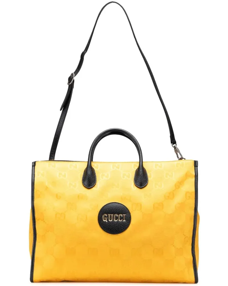 Gucci Hobo Bags GG Econyl Off The Grid Convertible Tote gelb Gelb