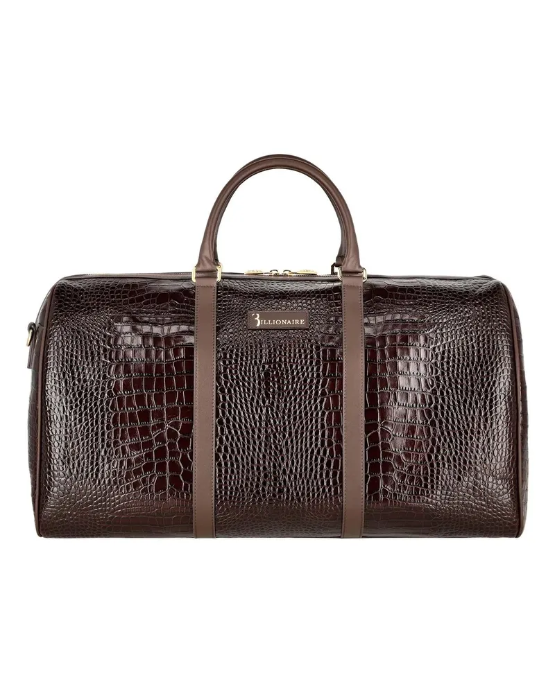Billionaire Weekender Big Travel Bag Crocco braun Braun