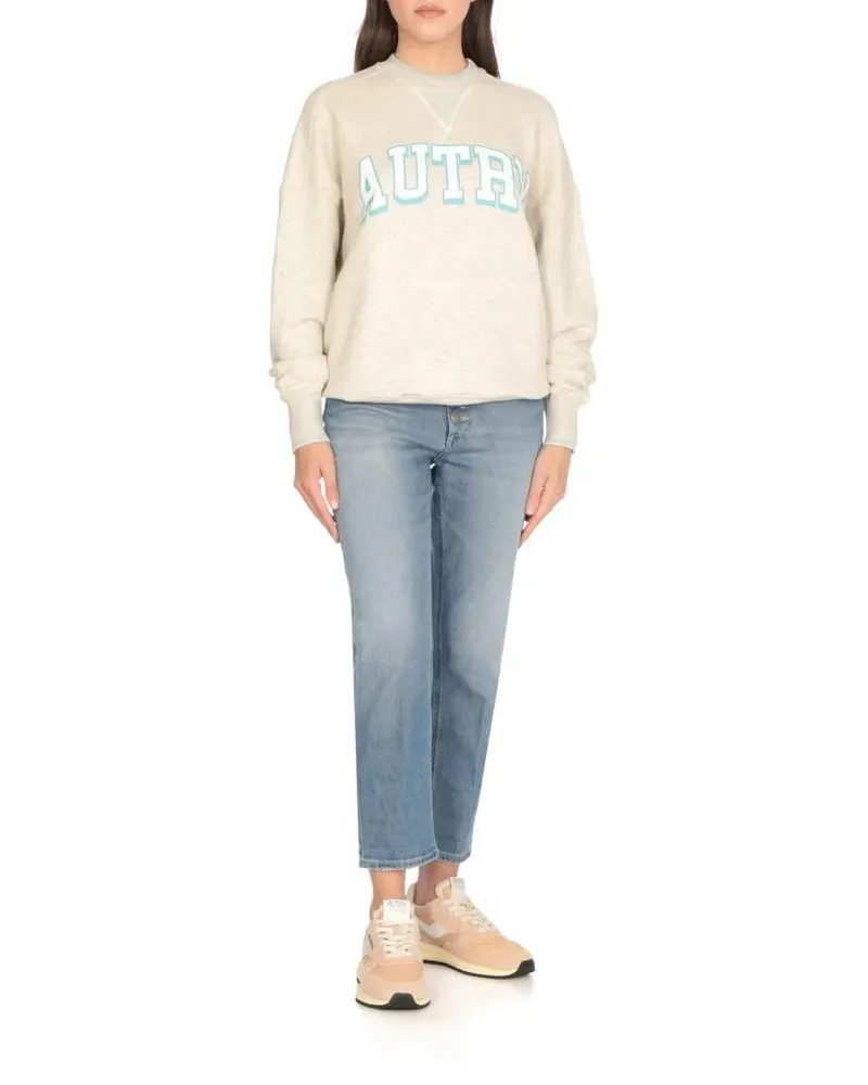 AUTRY Low-Top Sneaker Pink Suede Leather And Fabric Sneakers beige Beige