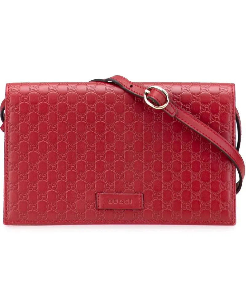 Gucci Hobo Bags Microssima Wallet on Strap rot Rot