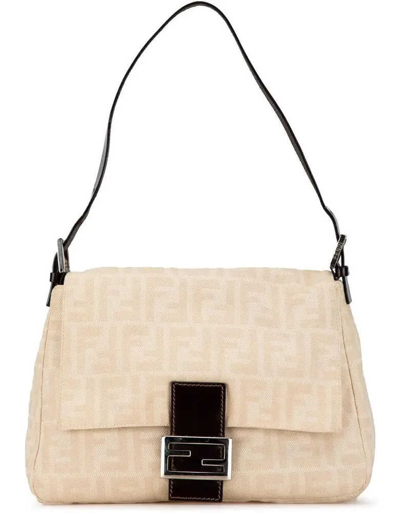 Fendi Hobo Bags 2000-2010 Zucca Canvas Mamma Forever braun Braun