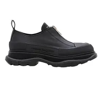 Low-Top Sneaker Thread Rubber Sole Sneakers schwarz