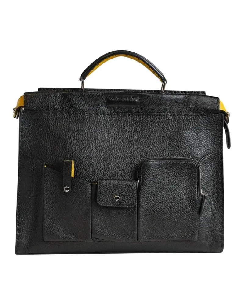 Fendi Crossbody Bags Peekaboo Utility Large Black schwarz Schwarz