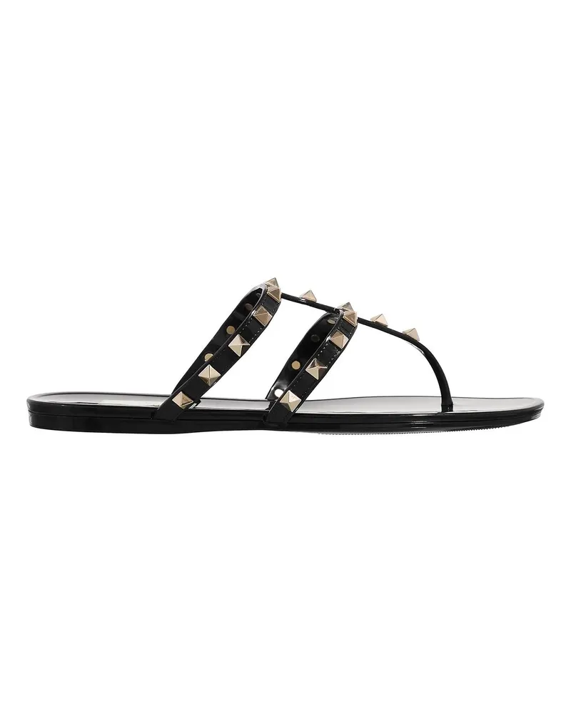 Valentino Garavani Sandalen Rockstud Thong Summer schwarz Schwarz