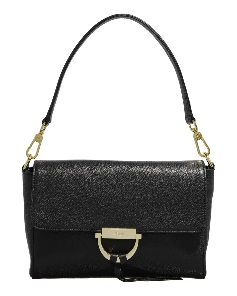 Abro Crossbody Bags Schultertasche Temi/ Black/Gold schwarz Schwarz