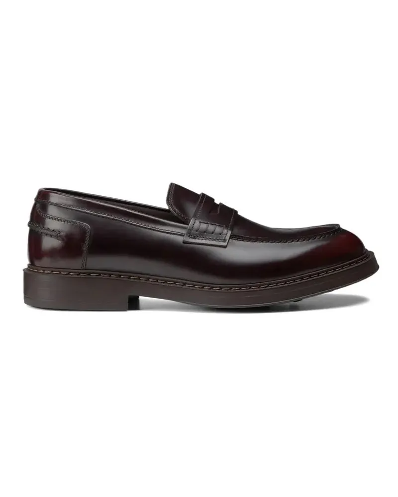 Doucal´s Loafer Dark Brown Calf Leather Flat Shoes braun Braun