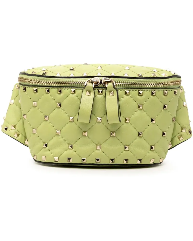 Valentino Garavani Bauchtaschen Nappa Rockstud Spike Belt Bag grün Grün
