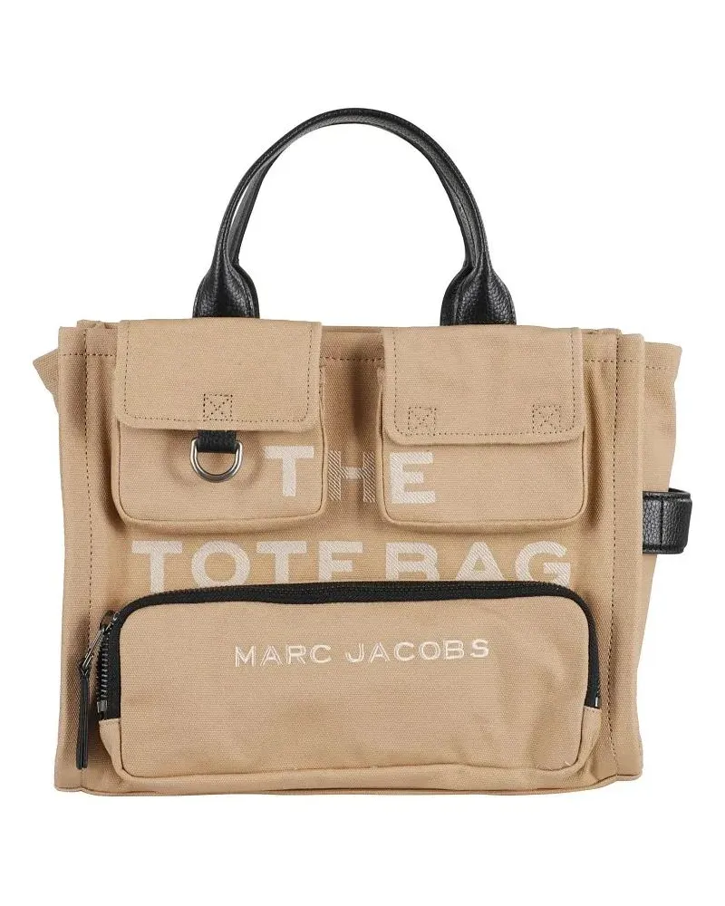 Marc Jacobs Shopper & Totes Camel Cotton Medium Tote With Leather Accents beige Beige