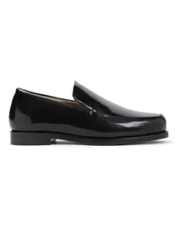 KHAITE Loafers & Ballerinas Alessio Black Brushed Calf Leather Loafers Schwarz