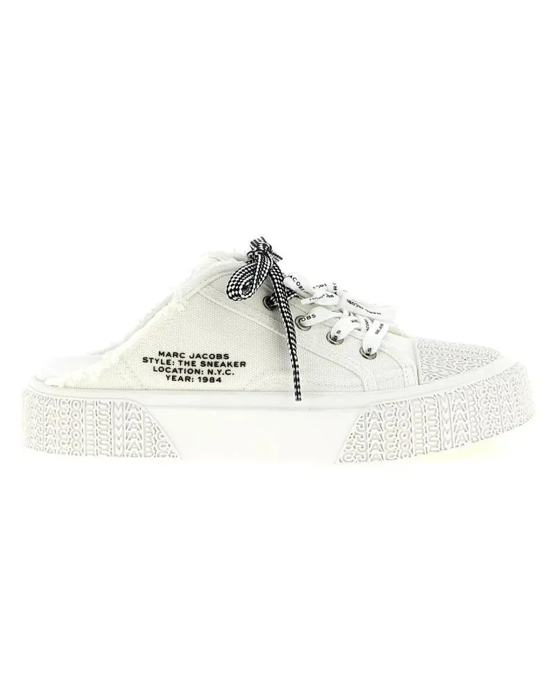 Marc Jacobs Low-Top Sneaker Slide-In Sneakers With Monogram-Textured Midsole A weiß Weiß