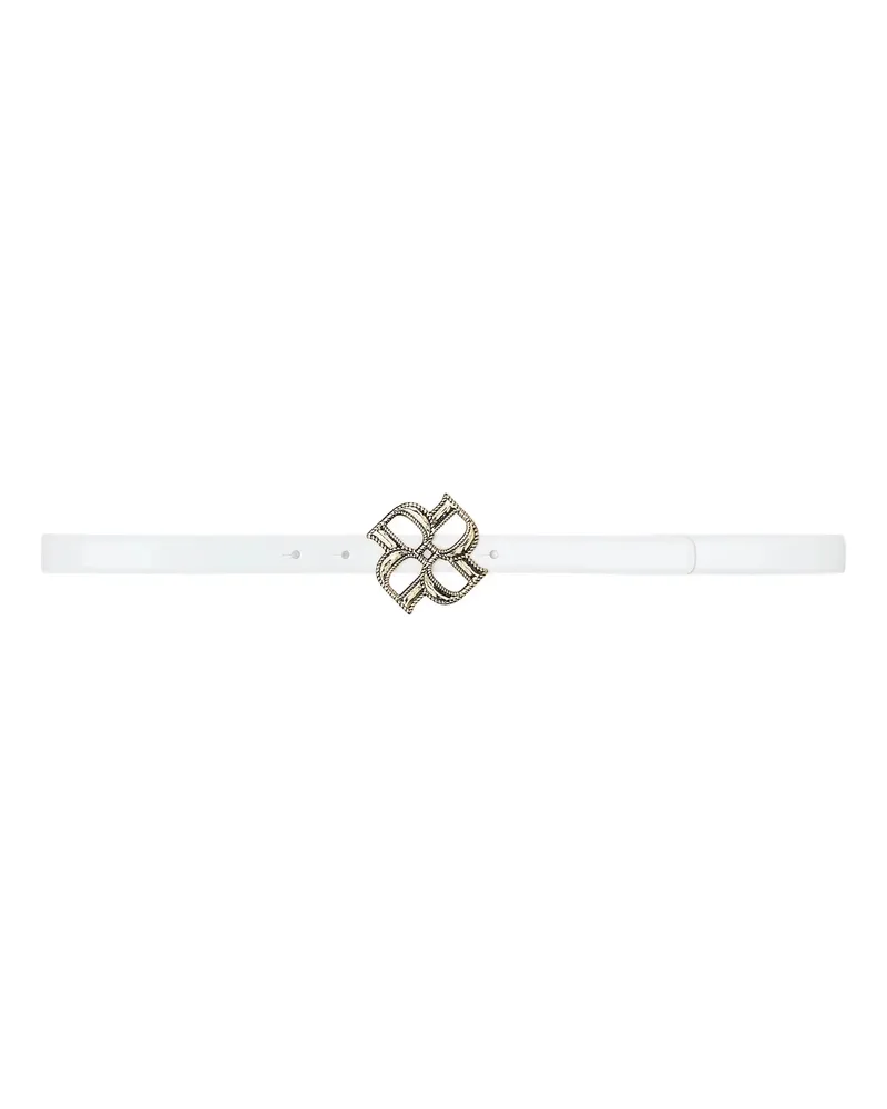 Dorothee Schumacher Gürtel SUBTLE SHINE d rose buckle bel weiß Weiß