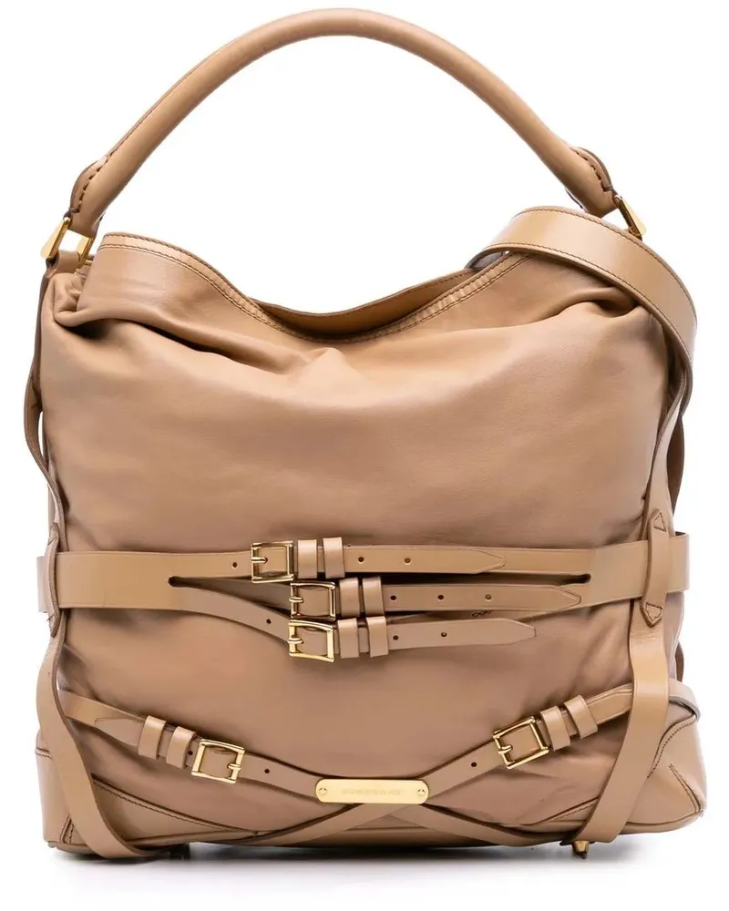 Burberry Hobo Bags Leather Gosford Bridle Satchel braun Braun