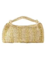 Cult Gaia Shopper Hera Shoulder Bag - Raffia - Gold 