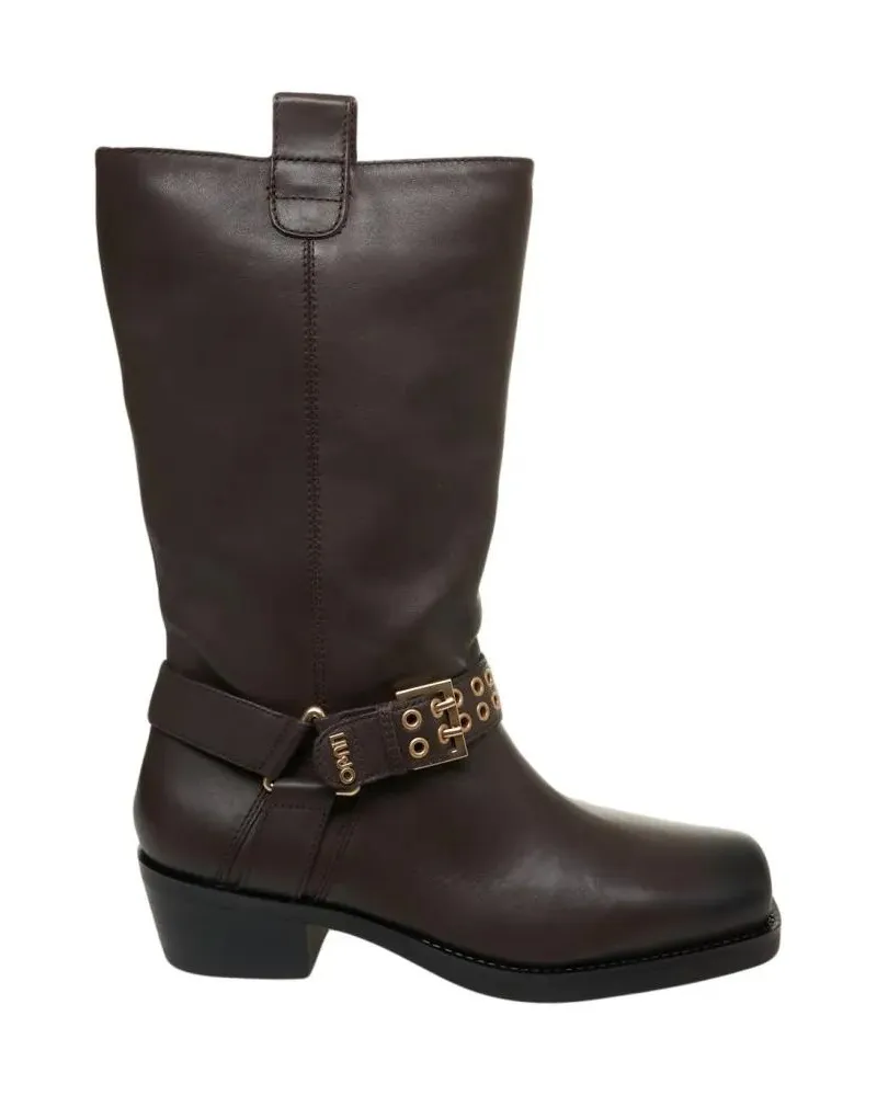 Liu Jo Stiefel Leather Cowboy Boots schwarz Schwarz