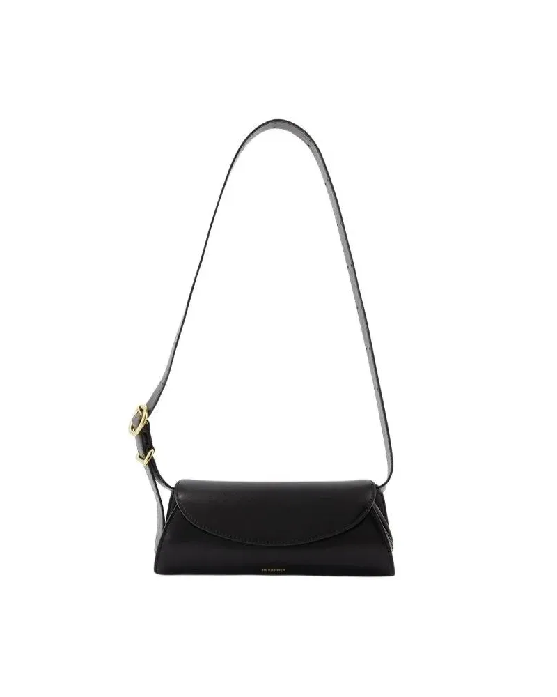 Jil Sander Hobo Bags Cannolo Mini Purse - Leather - Black schwarz Schwarz