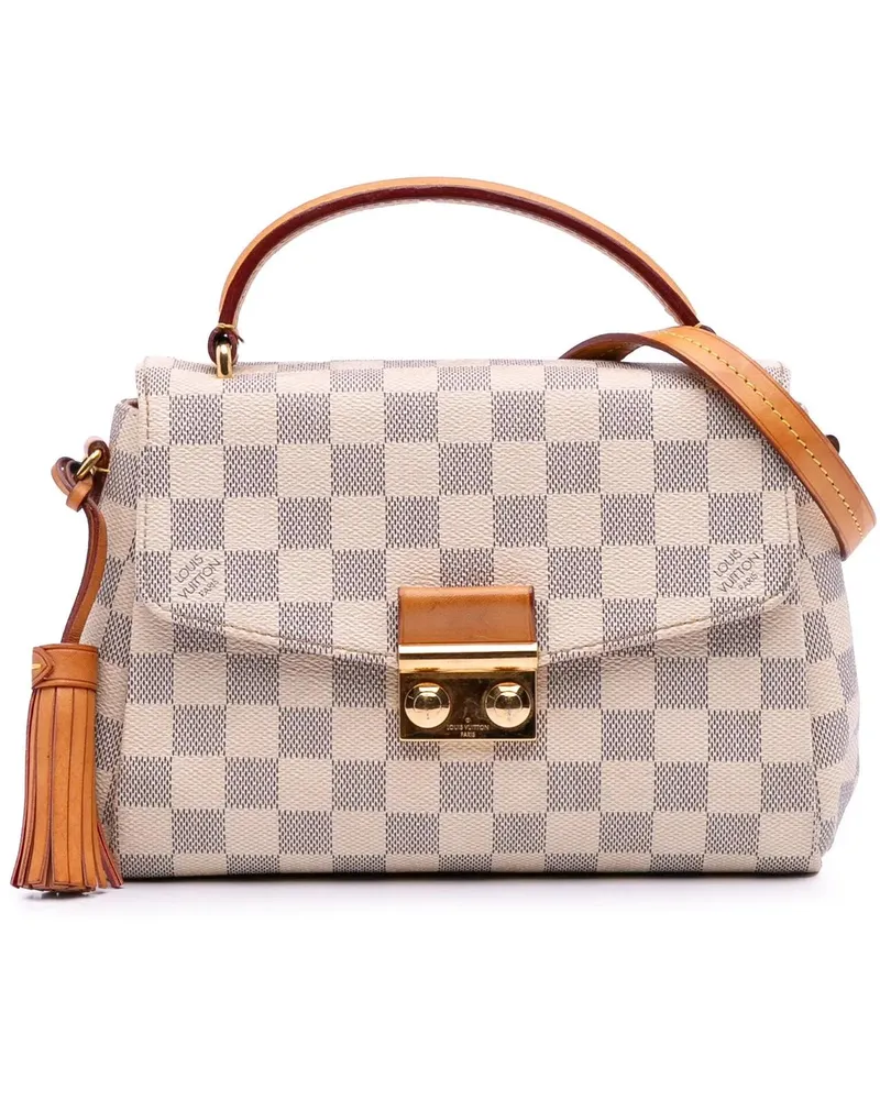 Louis Vuitton Hobo Bags Damier Azur Croisette weiß Weiß