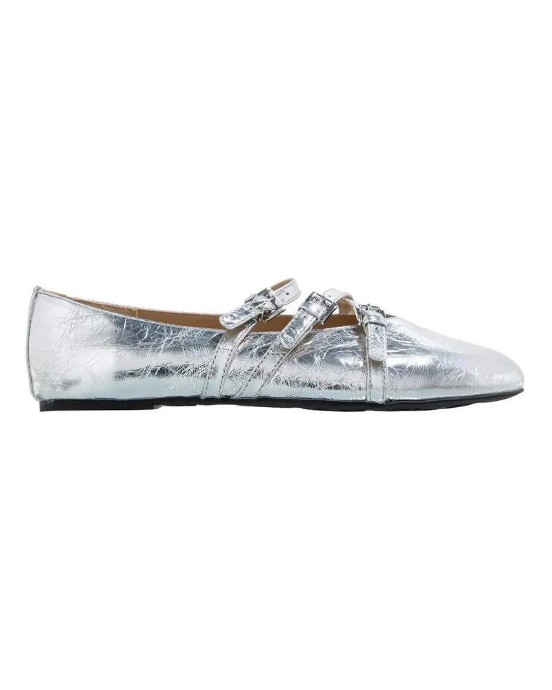 Michael Kors Ballerinas Indy Flex Ballet silberfarben Silber