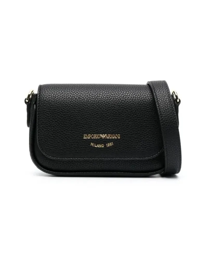 Emporio Armani Hobo Bags Structured Black Mini Crossbody Bag schwarz Schwarz