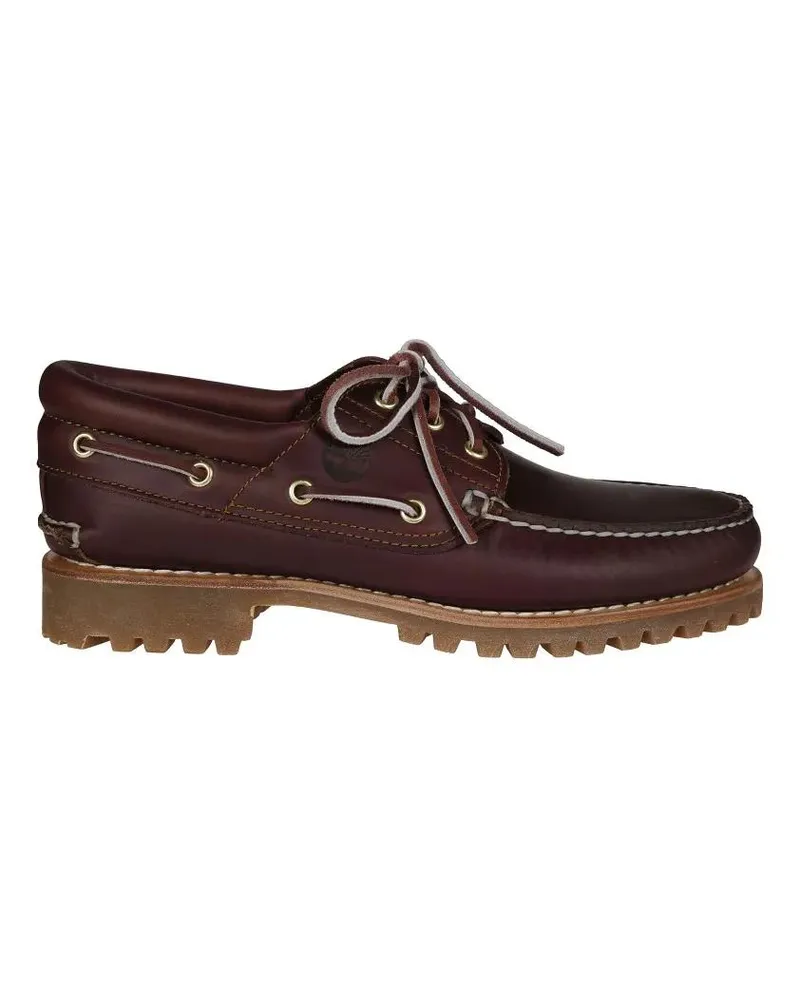 Timberland Loafer Burgundy Leather Boat Shoe rot Rot