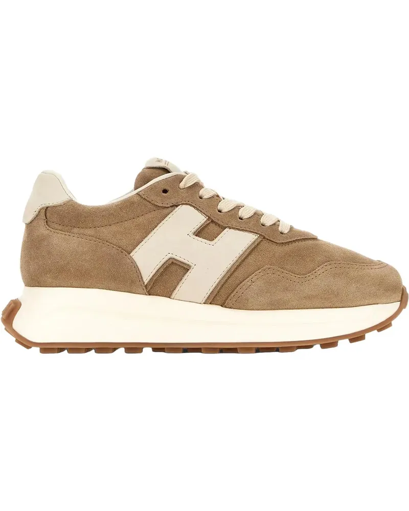 Hogan Low-Top Sneaker Flat Shoes Biscoto Medio Ghiaggio beige Beige