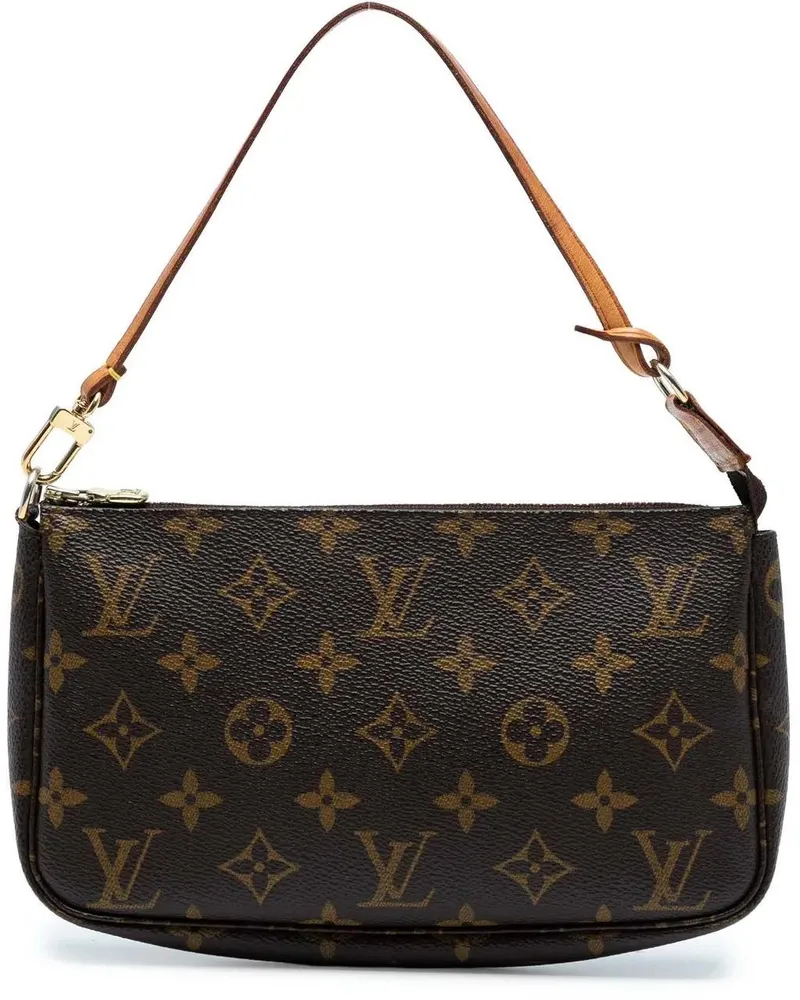 Louis Vuitton Hobo Bags Monogram Pochette Accessoires braun Braun