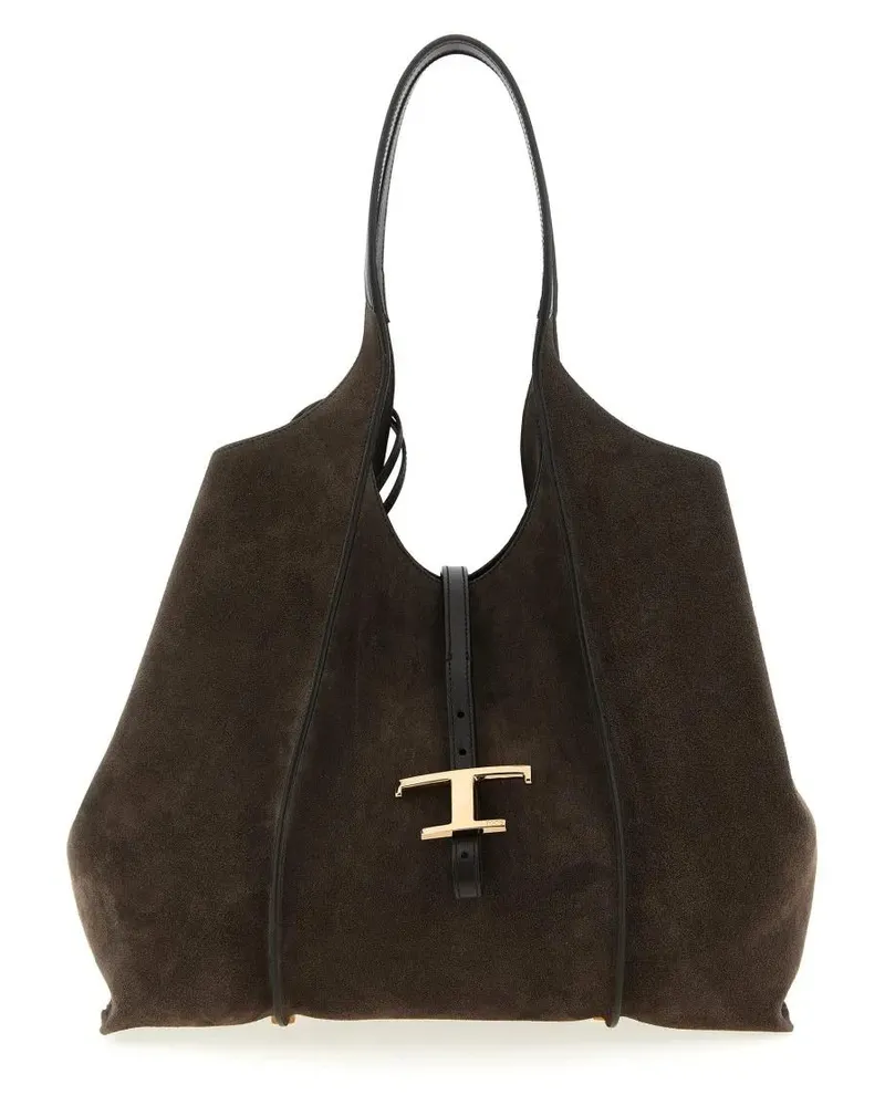 TOD'S Shopper & Totes Medium 'T Timeless' Shopping Bag schwarz Schwarz