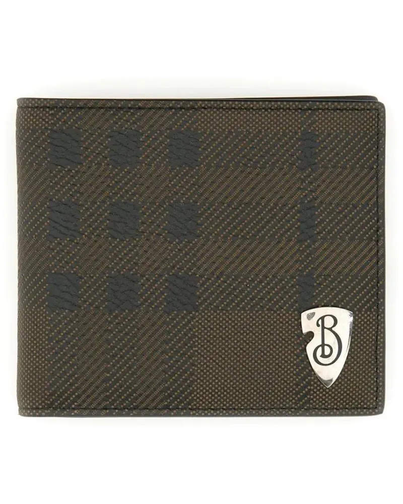 Burberry Portemonnaies Brown Calf Grain Leather Wallet bunt Bunt