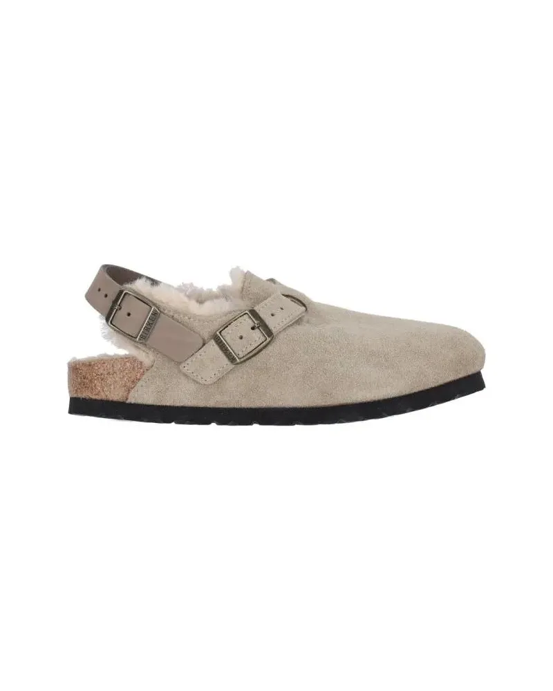 Birkenstock Slipper & Pantoletten 'Tokio' Mules – Taupe beige Beige