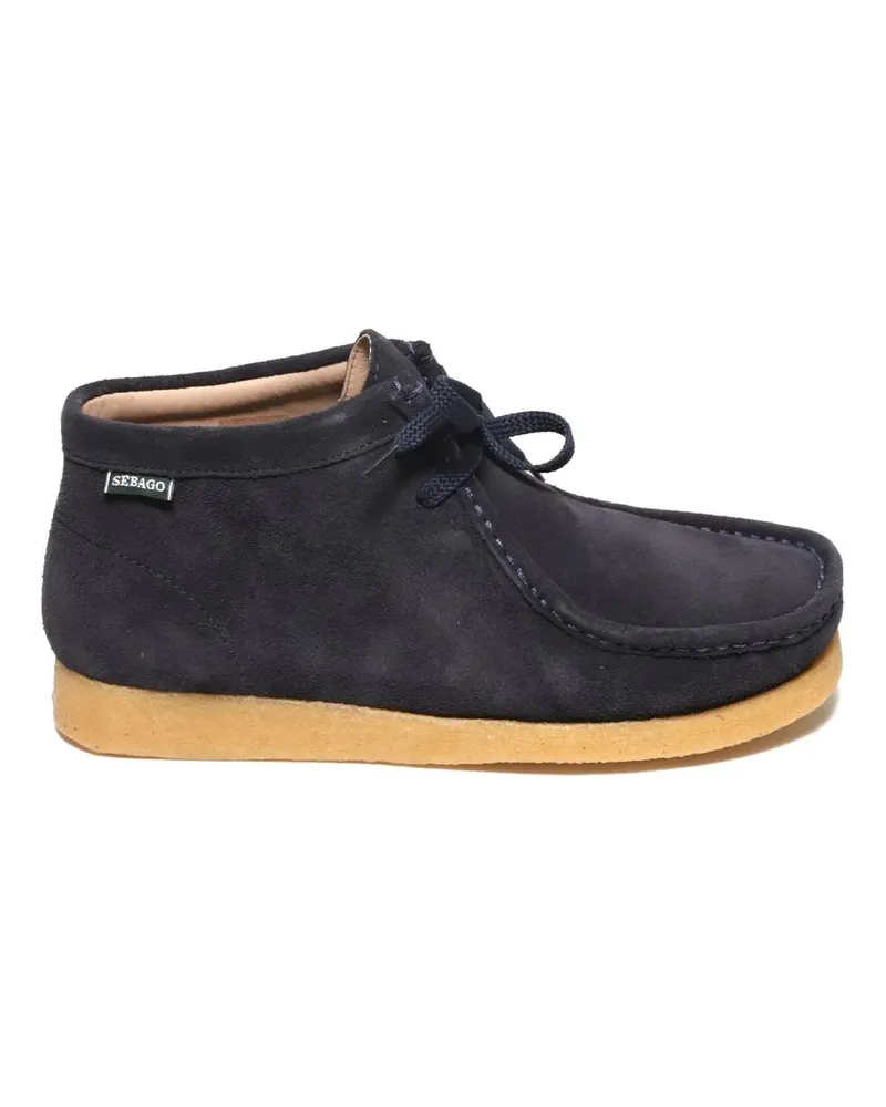 Sebago Stiefel Koala Model Ankle Boot In Soft Blue Suede blau Blau