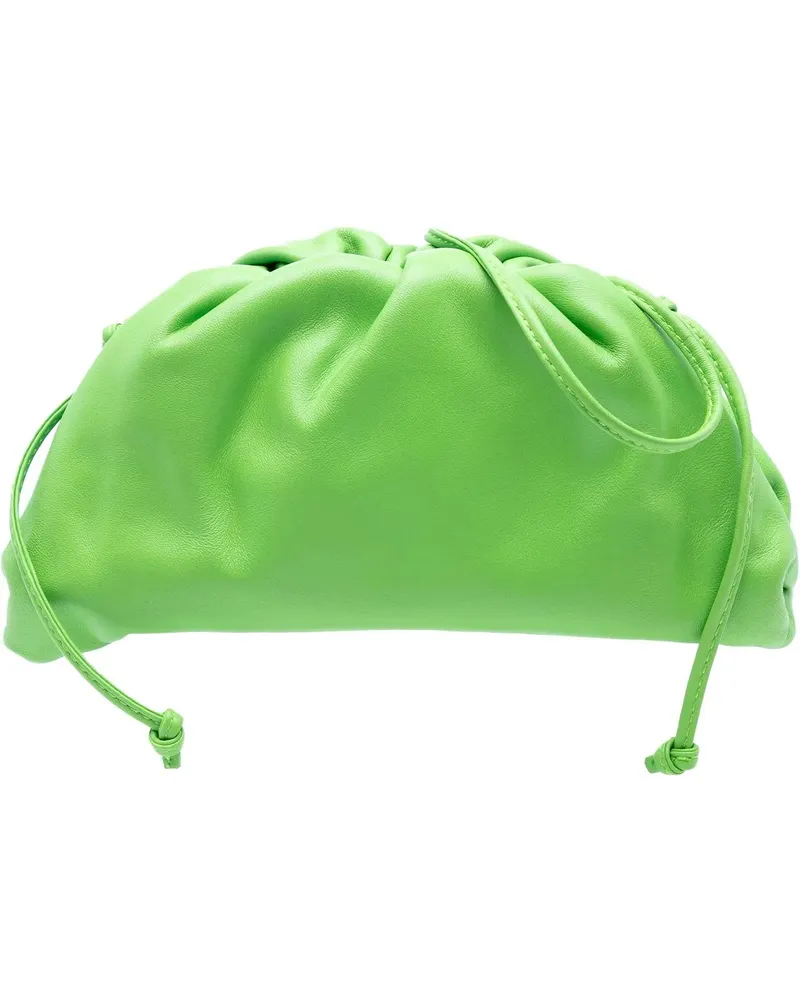 Bottega Veneta Hobo Bags Lambskin The Mini Pouch Crossbody grün Grün