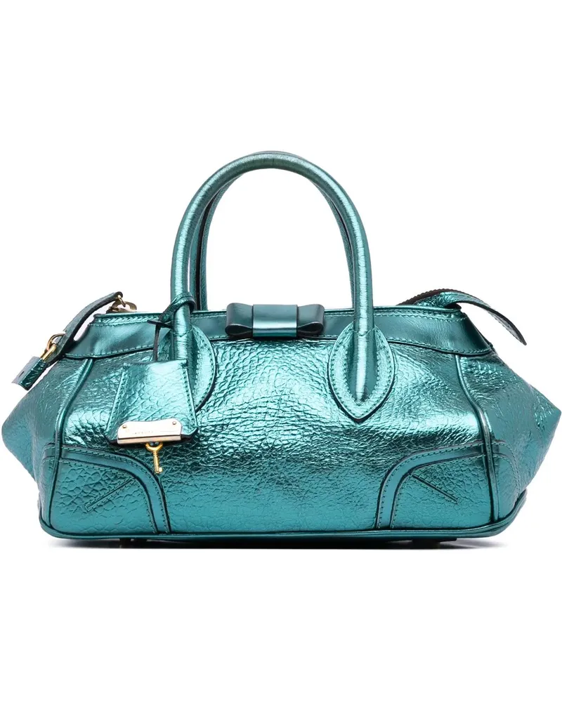 Burberry Crossbody Bags Metallic Calfskin Blaze Handbag blau Blau